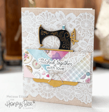 Alternative view of HONEY BEE - Collezione Makers Mix -  4"x6" Stamp Set Sew Glad -