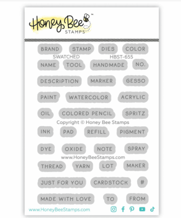 HONEY BEE - Collezione Makers Mix - 3"x4" Stamp Set Swatched
