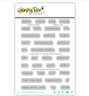 HONEY BEE - Collezione Makers Mix - 3"x4" Stamp Set Swatched