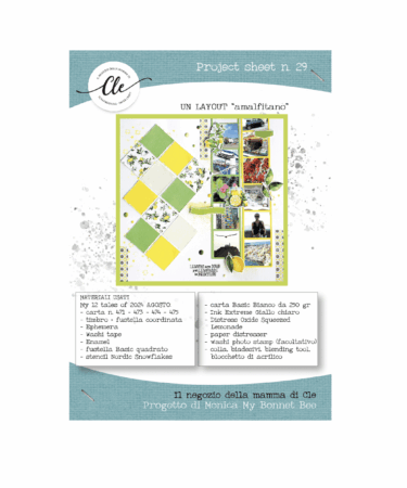 IL NEGOZIO DELLA MAMMA DI CLE -PROJECT SHEET 29 - UN LAYOUT amalfitano DI MONICA MY BONNETT BEE