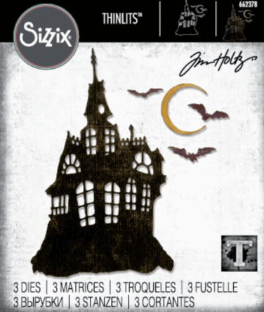 Sizzix Thinlits Die by Tim Holtz Haunted House (3pcs)