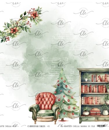 IL NEGOZIO DELLA MAMMA DI CLE - LE CARTE DELLA CLE- COLLEZIONE CHRISTMAS TALES - CARTA NUM. 1