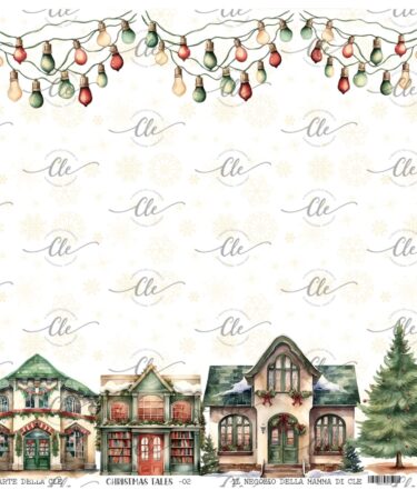 IL NEGOZIO DELLA MAMMA DI CLE -- LE CARTE DELLA CLE-  COLLEZIONE CHRISTMAS TALES - CARTA NUM. 2