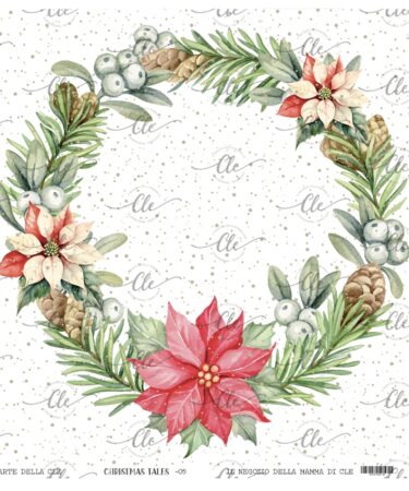 IL NEGOZIO DELLA MAMMA DI CLE -- LE CARTE DELLA CLE-  COLLEZIONE CHRISTMAS TALES - CARTA NUM. 5