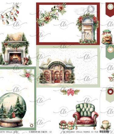 IL NEGOZIO DELLA MAMMA DI CLE - - LE CARTE DELLA CLE- COLLEZIONE CHRISTMAS TALES - CARTA NUM. 12