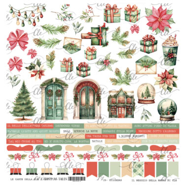 IL NEGOZIO DELLA MAMMA DI CLE – GLI ABBELLIMENTI DELLA CLE – COLLEZIONE  CHRISTMAS TALES - STICKERS 12X12