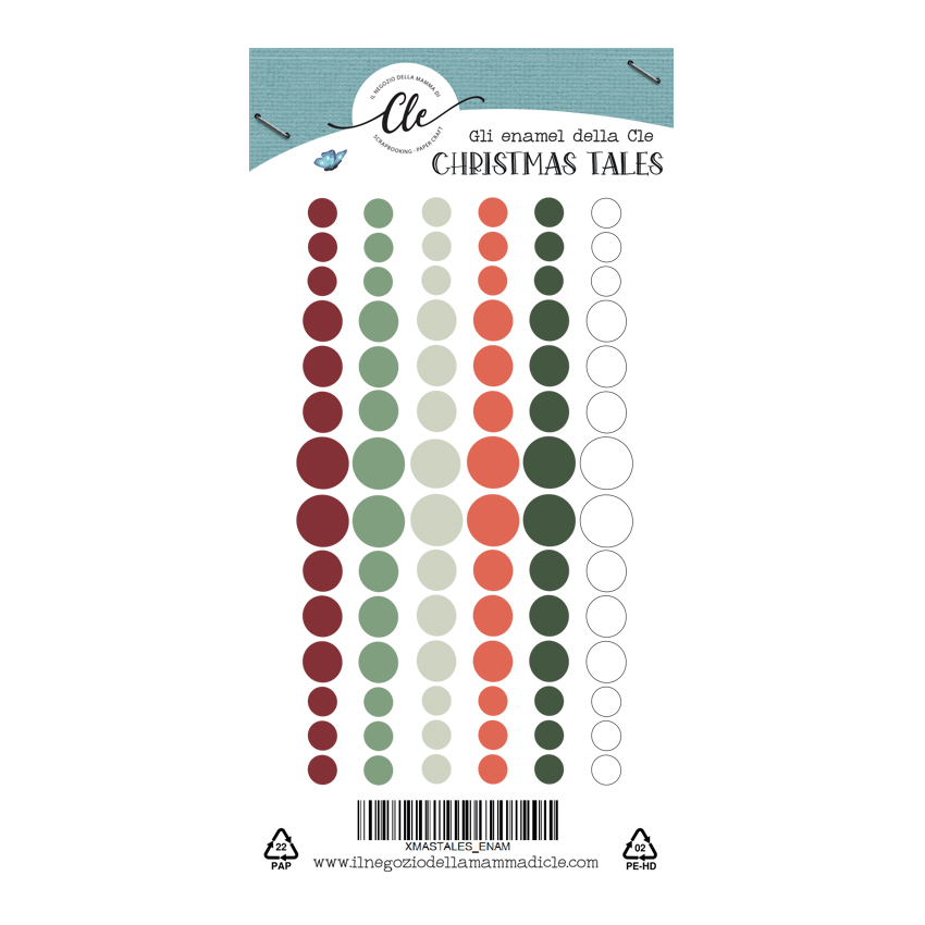 IL NEGOZIO DELLA MAMMA DI CLE – GLI ABBELLIMENTI DELLA CLE – COLLEZIONE CHRISTMAS TALES - ENAMEL DOTS