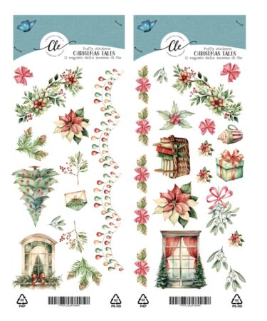 IL NEGOZIO DELLA MAMMA DI CLE – GLI ABBELLIMENTI DELLA CLE – COLLEZIONE  CHRISTMAS TALES - PUFFY STICKERS