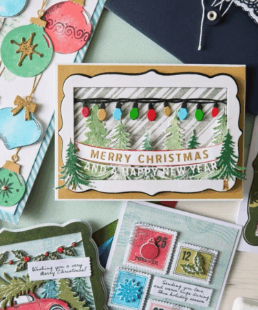 Alternative view of Sizzix Framelits Die w/Stamps by 49 and Market Baubles (11+19pcs timbri e fustelle coordinate)