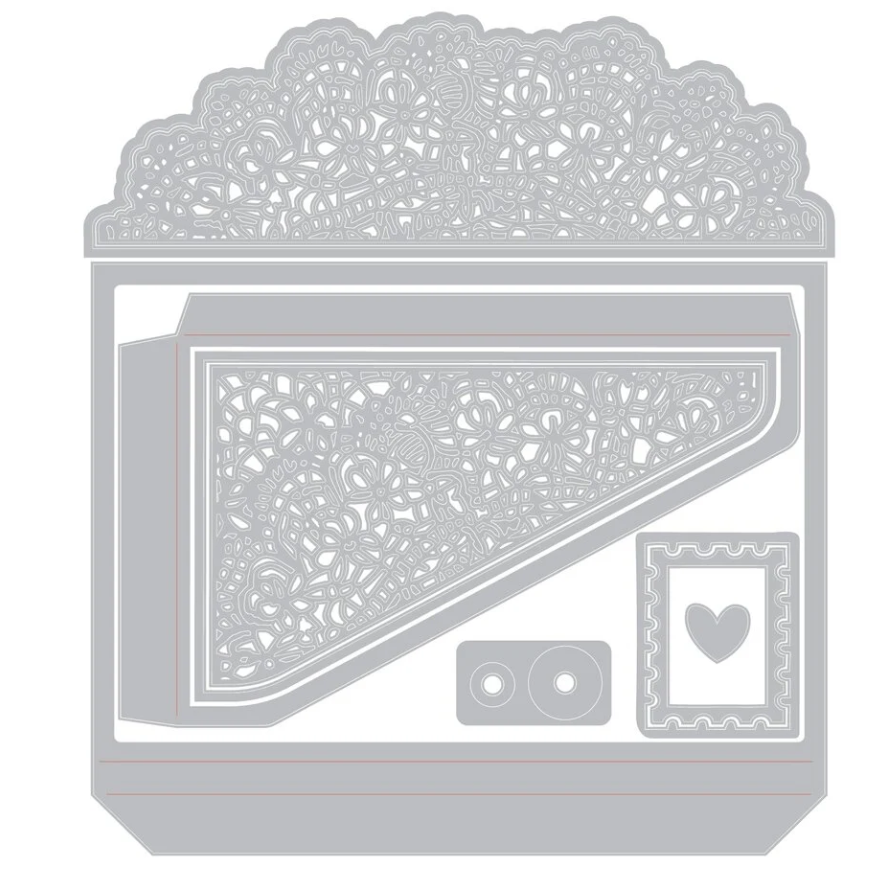 Sizzix Thinlits Die by 49 and Market Laced Folio (10pcs) - immagine 3