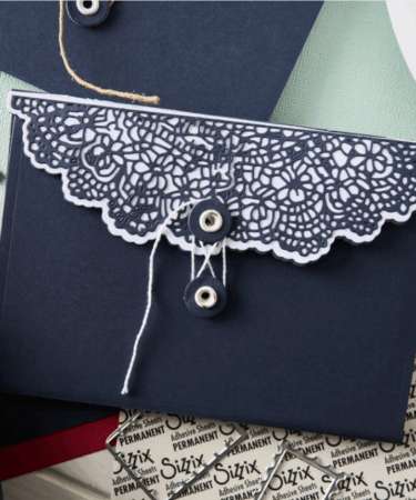 Alternative view of Sizzix Thinlits Die by 49 and Market Laced Folio (10pcs)