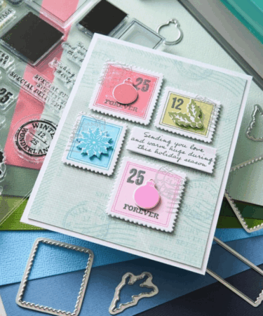 Alternative view of Sizzix Framelits Die w/Stamps by 49 and Market Special Delivery (11+27pcs timbri e fustelle coordinate)