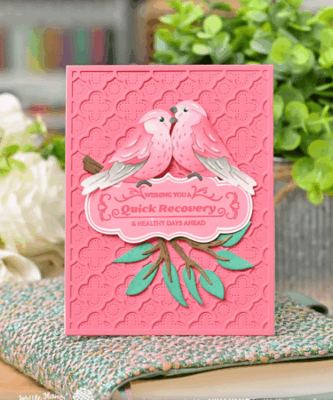 Alternative view of WAFFLE FLOWER - Birdie Duo Die-n-stencil