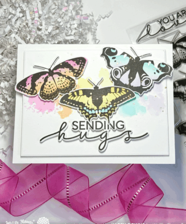 Alternative view of WAFFLE FLOWER - Butterfly Trio Coloring Stencil