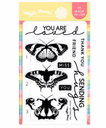 WAFFLE FLOWER - Butterfly Trio Stamp Set