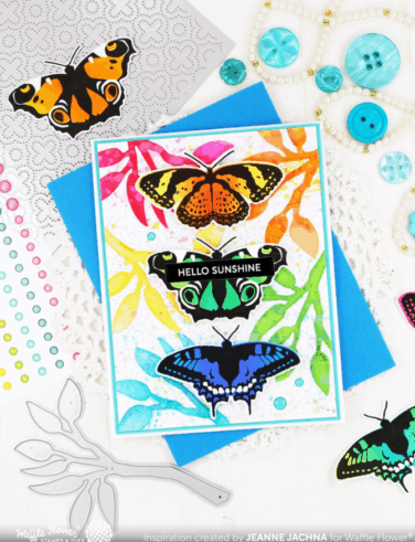 Alternative view of WAFFLE FLOWER - Butterfly Trio Stamp Set