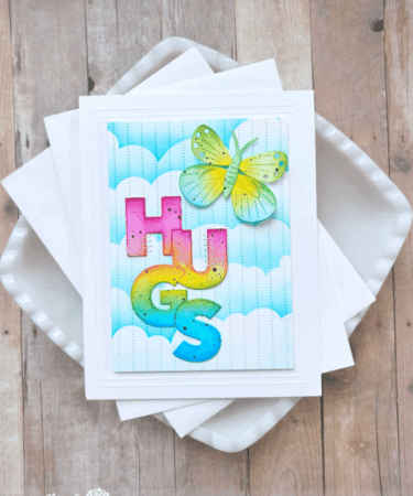 Alternative view of WAFFLE FLOWER - Cloudy Skies Stencil