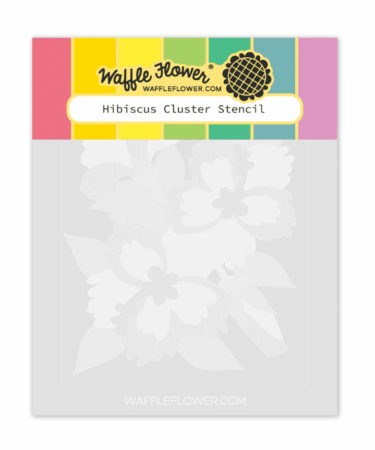 WAFFLE FLOWER - Hibiscus Cluster Stencil
