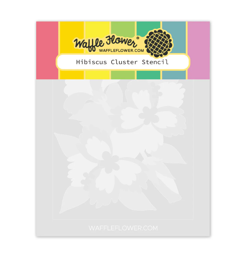 WAFFLE FLOWER - Hibiscus Cluster Stencil