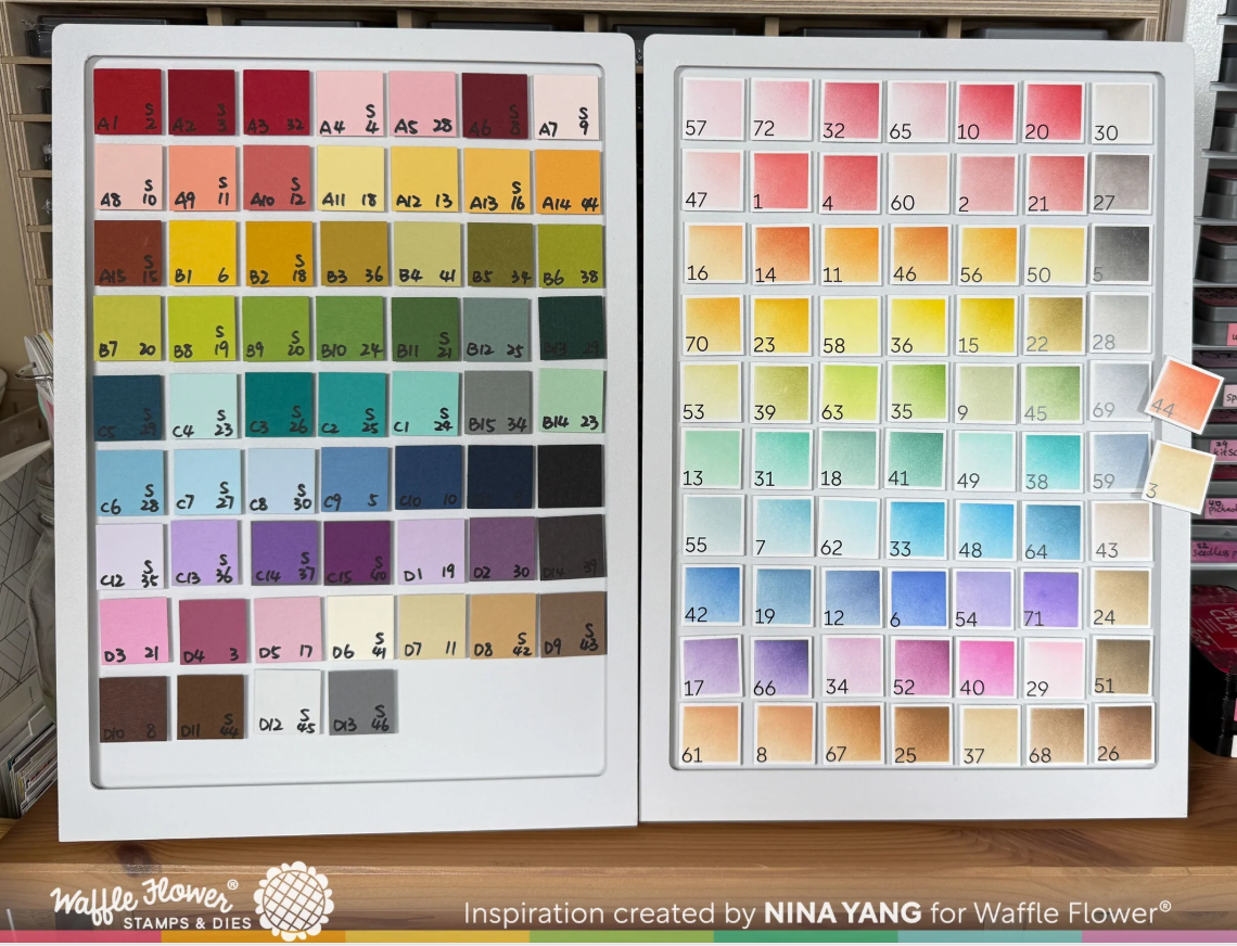 WAFFLE FLOWER - Ink Swatch 1x1 Die - immagine 2