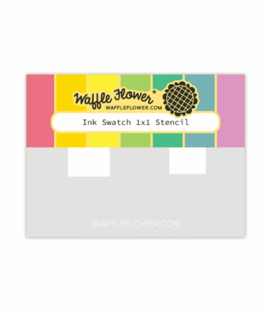 WAFFLE FLOWER - Ink Swatch 1x1 Stencil