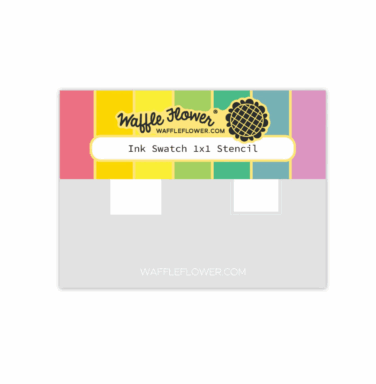WAFFLE FLOWER - Ink Swatch 1x1 Stencil