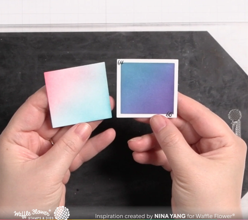 WAFFLE FLOWER - Ink Swatch 2x2 Die - immagine 2