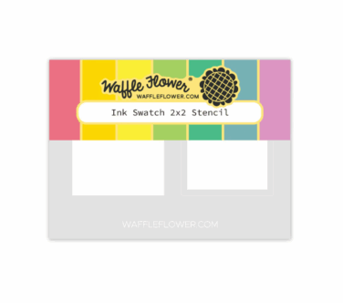 WAFFLE FLOWER - Ink Swatch 2x2 Stencil