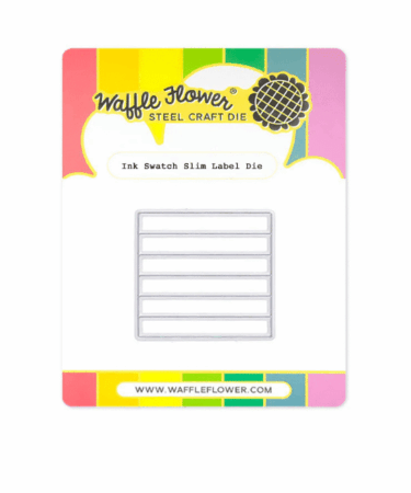 WAFFLE FLOWER - Ink Swatch Slim Label Die