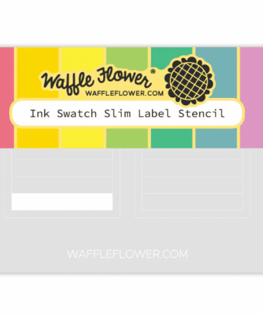 WAFFLE FLOWER - Ink Swatch Slim Label Stencil