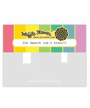 WAFFLE FLOWER - Ink Swatch 1x0.5 stencil