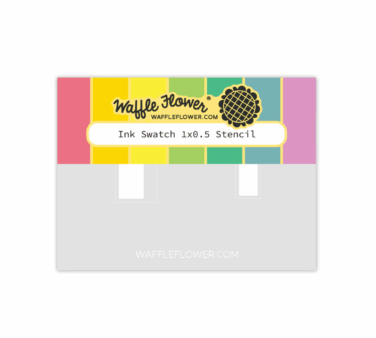 WAFFLE FLOWER - Ink Swatch 1x0.5 stencil
