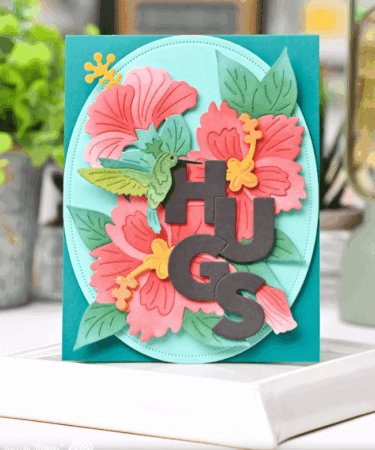 Alternative view of WAFFLE FLOWER - Overlapping Vertical Hugs Word Die