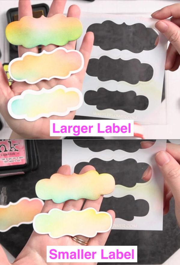 WAFFLE FLOWER - Vintage Label 1 Die - immagine 2