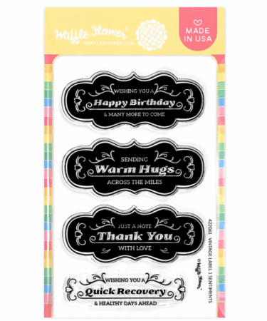 WAFFLE FLOWER - Vintage Label 1 Stamp Set