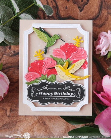 Alternative view of WAFFLE FLOWER - Vintage Label 1 Stamp Set