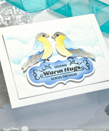 Alternative view of WAFFLE FLOWER - Vintage Label 1 Stencil