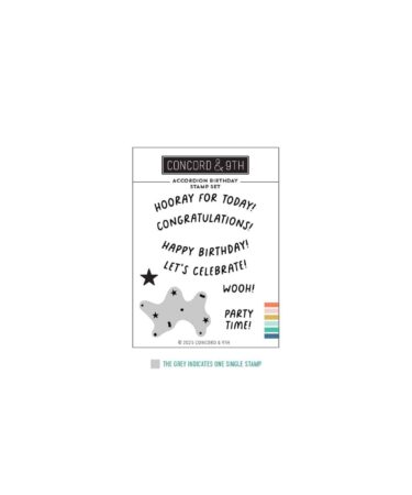 Concord & 9th - Accordion Birthday Stamp Set (3 x 4)