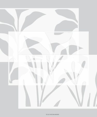 Concord & 9th - Botanic Shade Stencil Pack (3 qty.; 6 x 9)