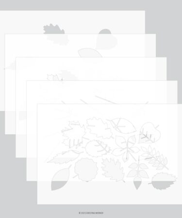Concord & 9th - Thankful Leaves Stencil Pack (5 qty.; 6 x 9)