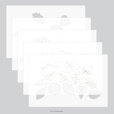Concord & 9th - Thankful Leaves Stencil Pack (5 qty.; 6 x 9)