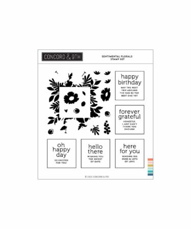 Concord & 9th - Sentimental Florals Stamp Set (6 x 6)