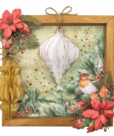 Alternative view of Elizabeth Craft Designs - Festive Holly Die Festive Ornaments