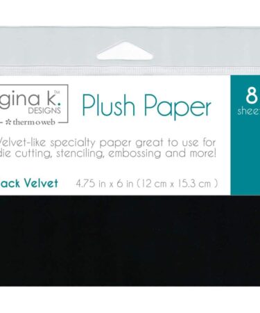 Gina K Designs Plush Papers 4.75"X6" (8 pezzi)Black VelvetS4-1492