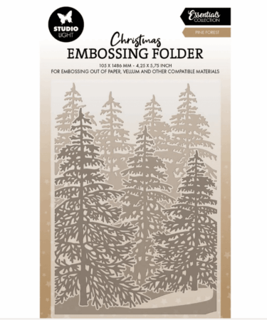 Studio Light • Essentials Embossing Folder Forest background