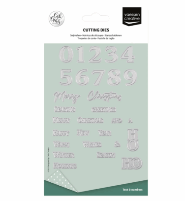 Vaessen Creative • Cutting Dies Numbers & Christmas Wishes 29pcs