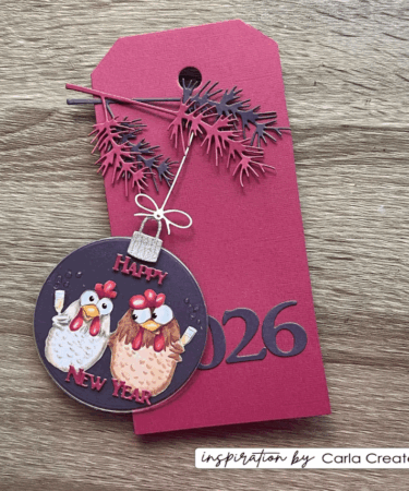 Alternative view of Vaessen Creative • Clear Stamps Christmas Chickens 2 10pc