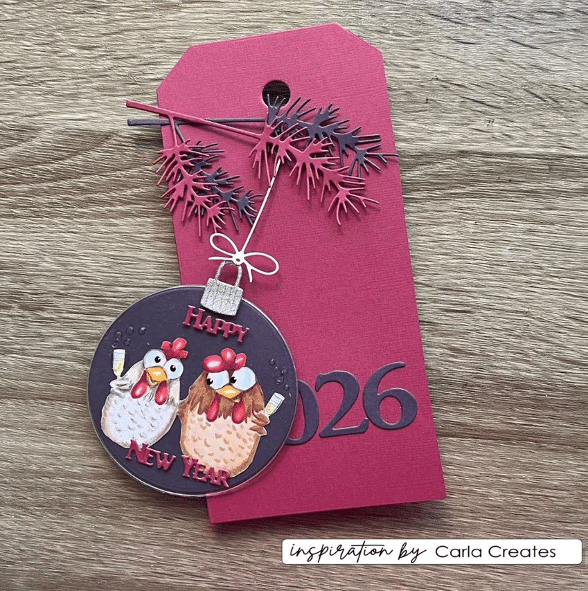 Vaessen Creative • Clear Stamps Christmas Chickens 2 10pc - immagine 2