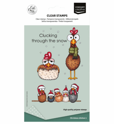 Vaessen Creative • Clear Stamps Christmas Chickens 1 12pcs