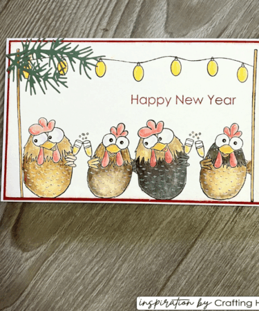 Alternative view of Vaessen Creative • Clear Stamps Christmas Chickens 1 12pcs